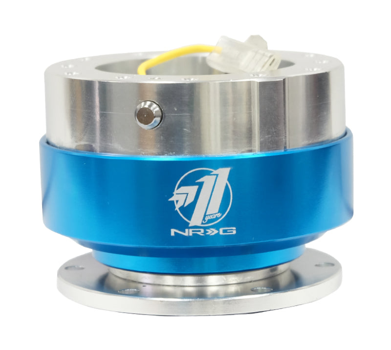 NRG Quick Release - Silver Body/Blue Chrome Ring SRK-100BL Photo - Primary