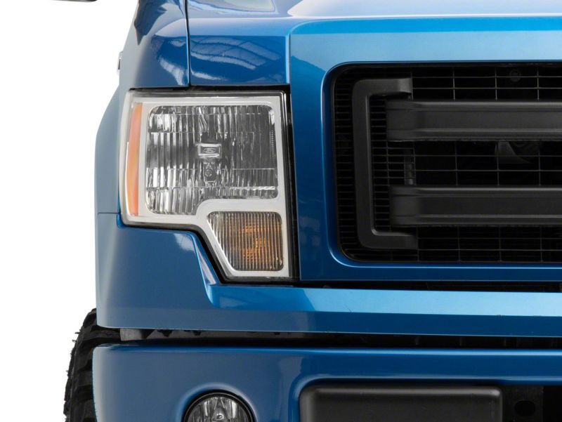 Raxiom 09-14 Ford F-150 Axial OEM Style Rep Headlights- Chrome Housing (Clear Lens) T551343 T551343 Photo - Close Up