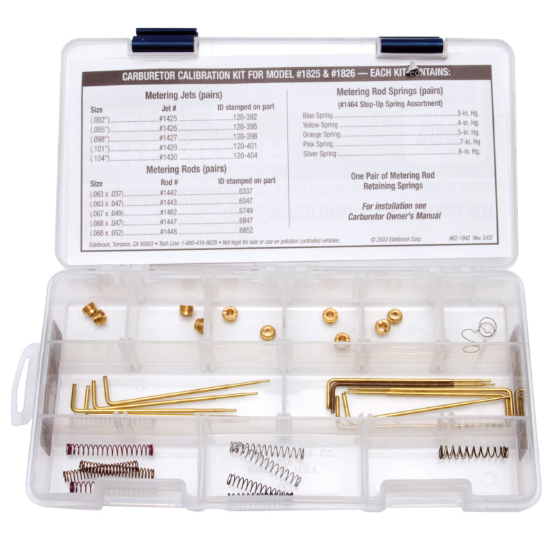 Edelbrock Calibration kit for 1825/1826 1842 Photo - Primary