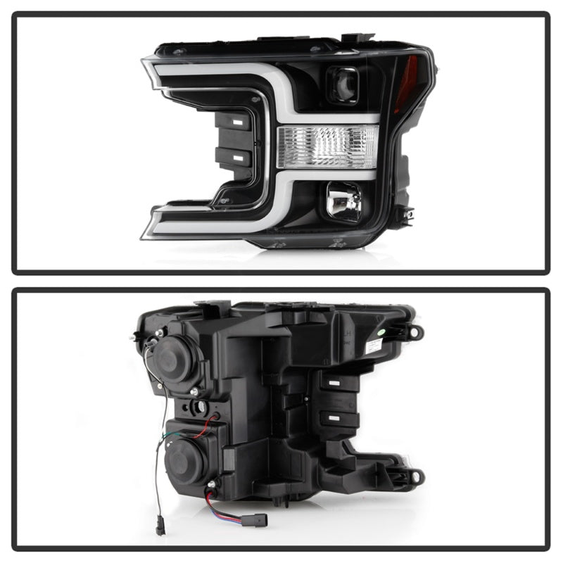 Spyder 18-19 Ford F-150 Projector Headlights - Halogen Model Only - Black PRO-YD-FF15018-LB-BK 5086624 5086624 Photo - Unmounted