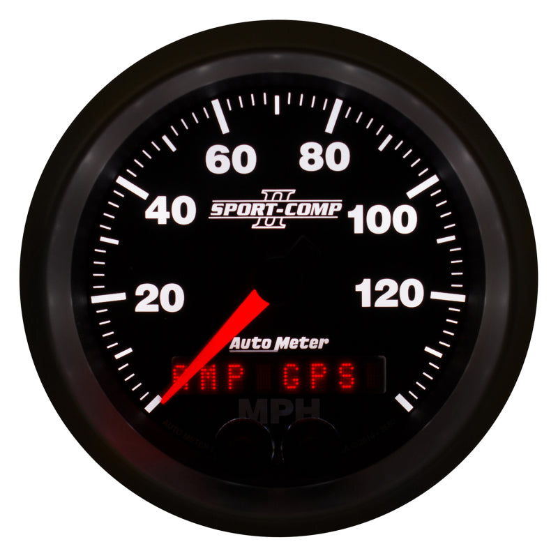 Autometer Gauge, Speedometer, 3 3/8", 140 Mph, Gps, Sport-Comp II 3680 User 4