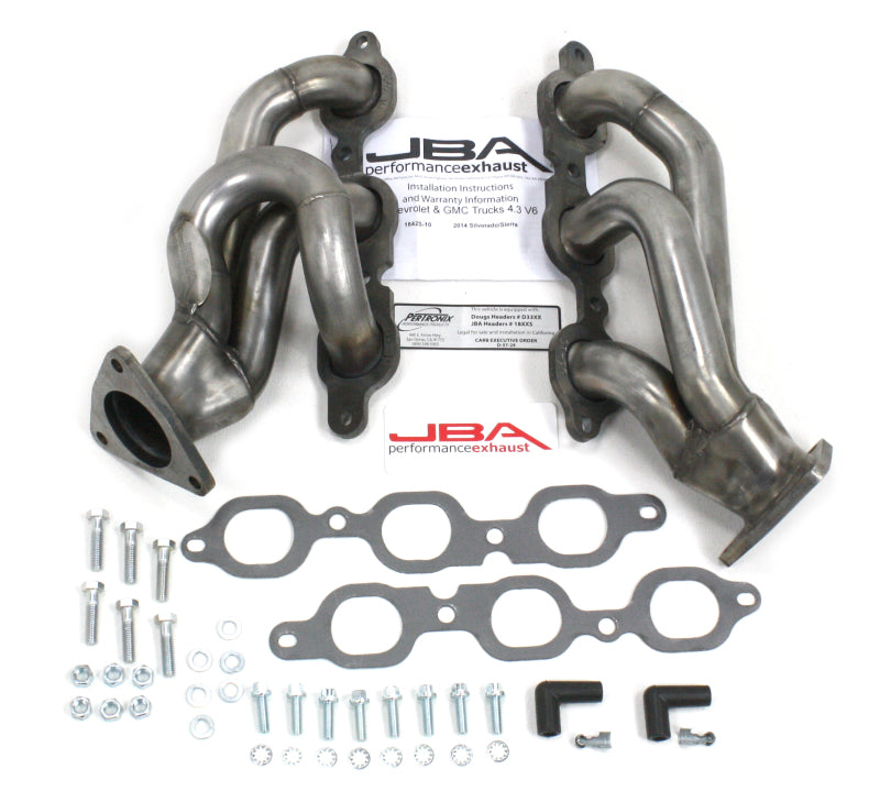JBA 14-20 GM Truck 4.3L V6 1-5/8in Primary Raw 409SS Cat4Ward Header 1842S-10 1842S-10 Photo - Primary