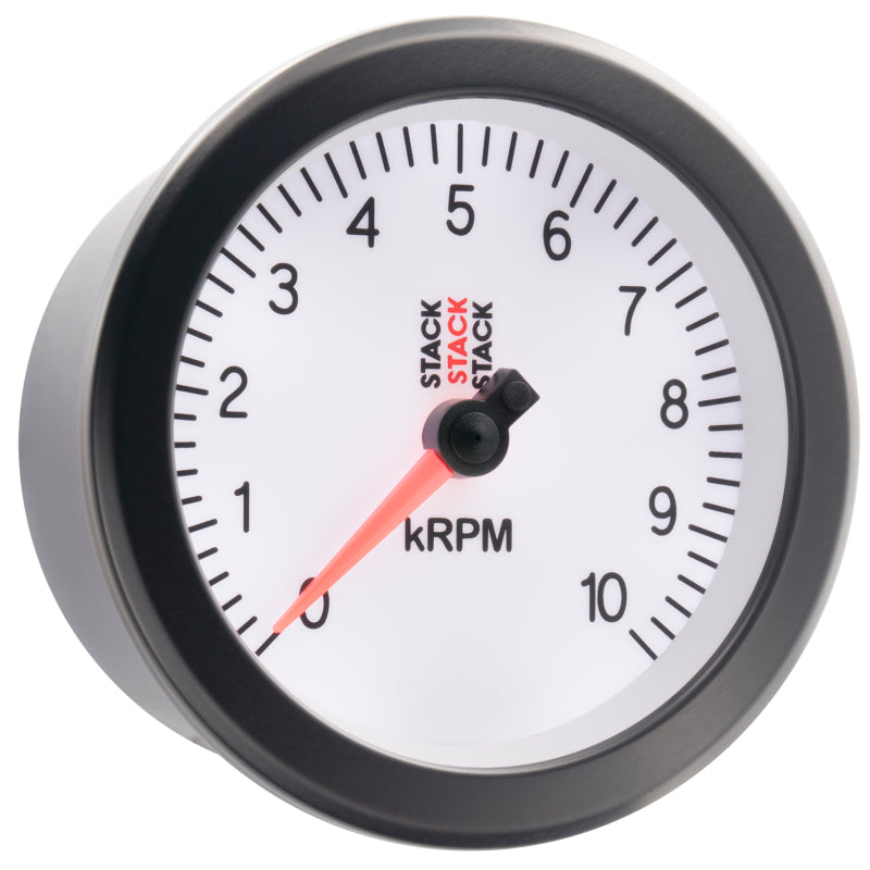 Autometer Stack Sport 88mm 0-10K RPM Tachometer - White ST100-010W ST100-010W User 6
