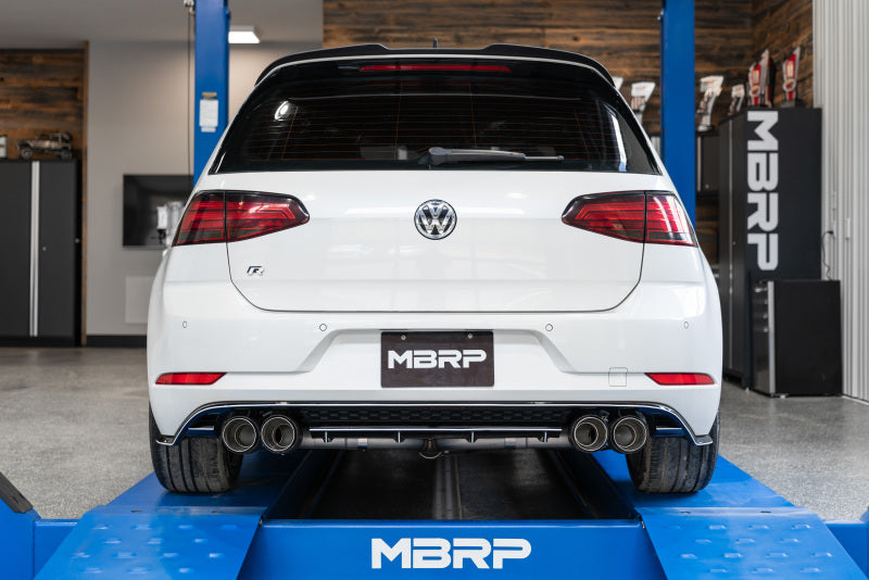 MBRP 15-19 VW Golf R MK7/MK7.5 3in T304 Cat Back Exhaust w/ Carbon Fiber Tips S46033CF S46033CF Photo - out of package
