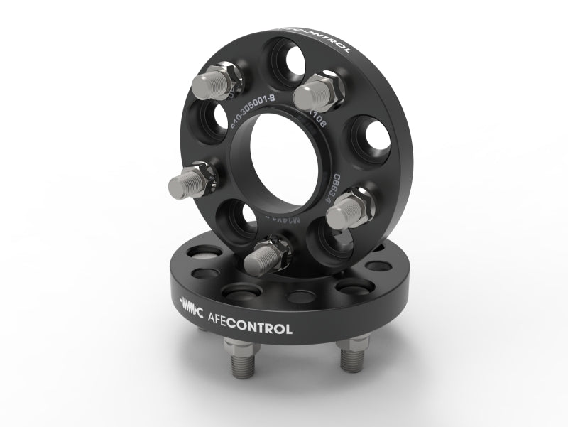 aFe Control Forged Aluminum Wheel Spacers 5x108 CB 63.4 20 MM- 20-24 Ford Edge ST 610-305001-B 610-305001-B Photo - Primary