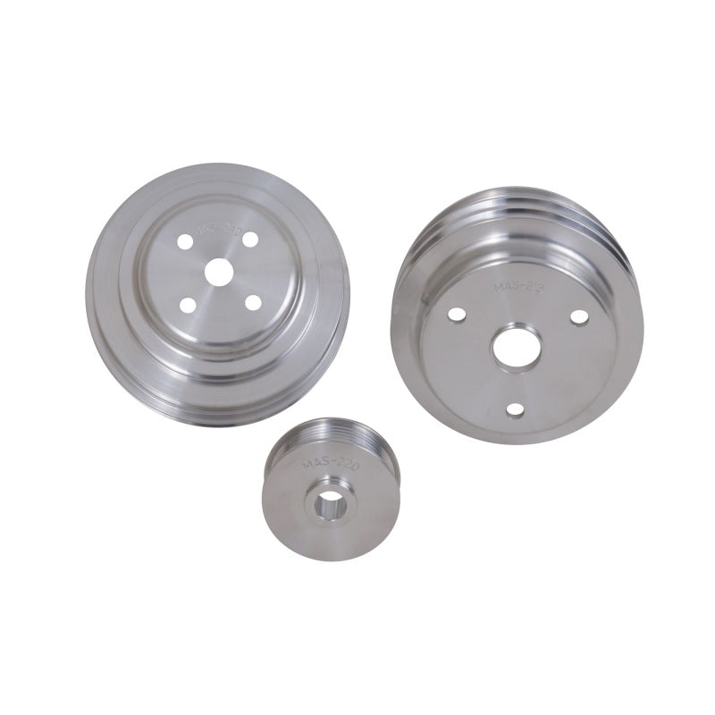 BBK Performance 85-87 GM 5.0/5.7 F-Body/GM Truck 3 PC Underdrive Pulley Kit 1598 Photo - Unmounted