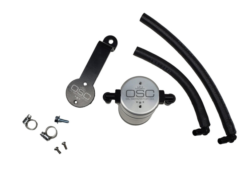 J&L 16-23 Toyota Tacoma 3.5L Driver Side Oil Separator 3.0 - Clear Anodized 3104D-C 3104D-C Photo - Primary