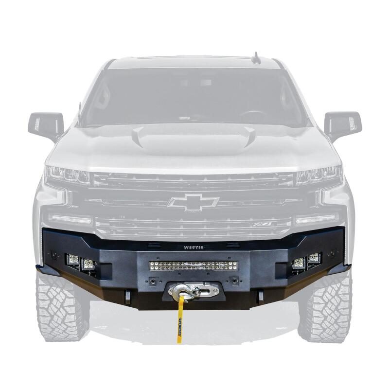 Westin 19-21 Chevrolet Silverado 1500 (Excl. Diesel & LD) Pro-Series Front Bumper - Textured Black 58-411215 58-411215 Photo - Mounted