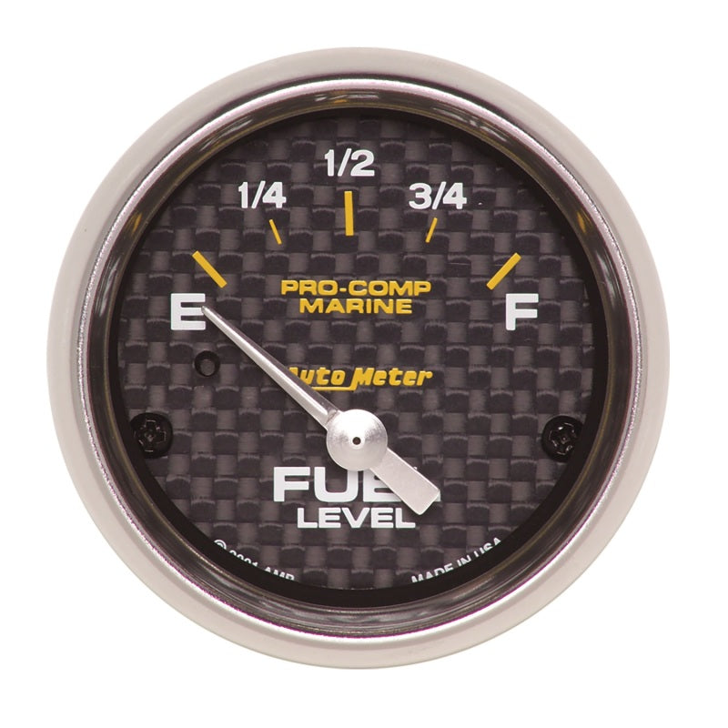 Autometer Gauge, Fuel Level, 2 1/16", 240E to 33F, Elec, Marine Carbon Fiber 200760-40 User 1
