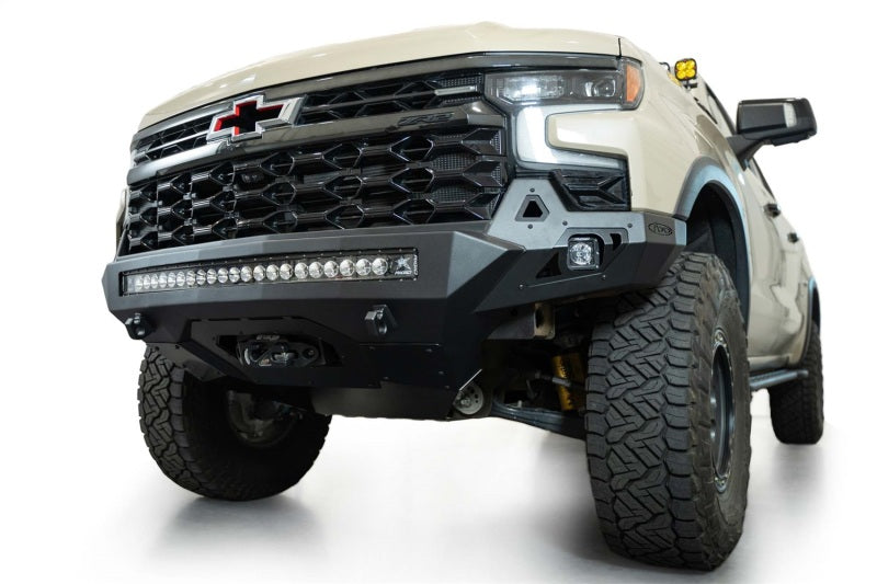 Addictive Desert Designs 2022+ Chevy Silverado 1500 ZR2 Stealth Fighter Front Bumper F120083030103 F120083030103 Photo - Mounted