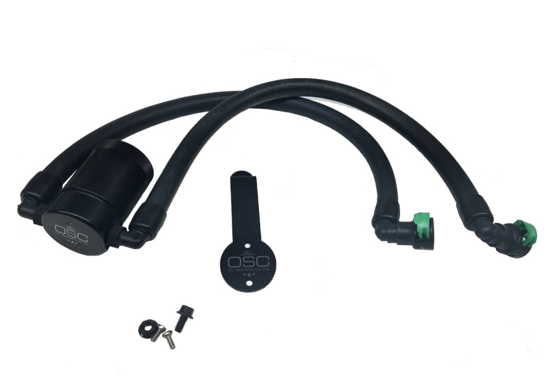 J&L 2015-2023 Ford Mustang EcoBoost Driver Side Oil Separator 3.0 - Black Anodized 3029D-B 3029D-B Photo - Primary