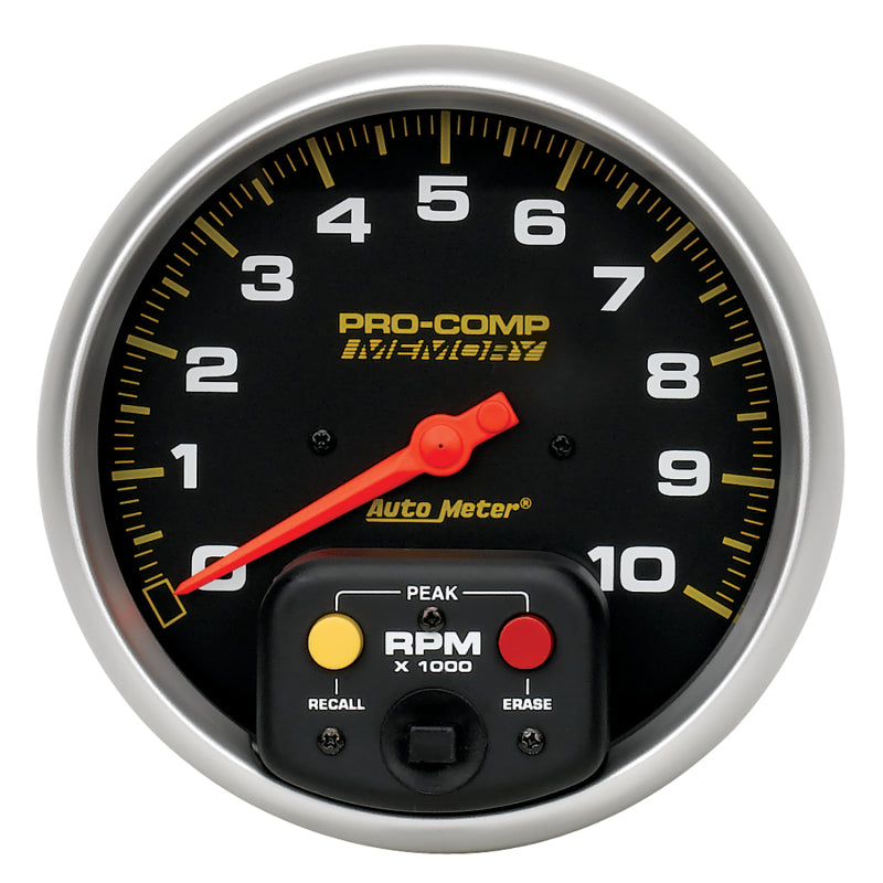 Autometer Gauge, Tachometer, 5", 10k Rpm In-Dash w/Peak Memory, Pro-Comp 6801 Photo - Primary
