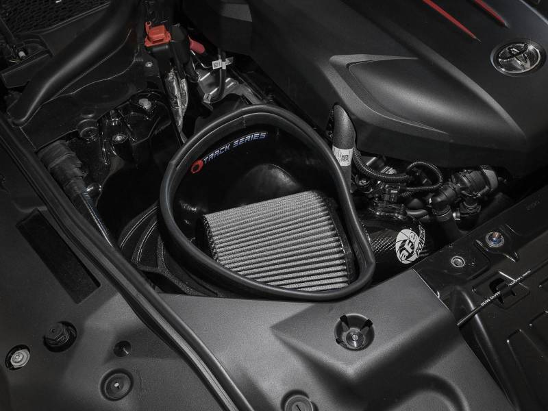 aFe 20-21 BMW Z4 M40i (G29) L6-3L (t) B58 Track Series Carbon Fiber Intake System w/Pro DRY S Filter 57-10017D 57-10017D Photo - Mounted