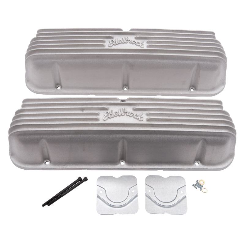 Edelbrock Valve Cover, Classic Series, Ford, 1962-95 221-351W V8, Satin 41609 Photo - out of package