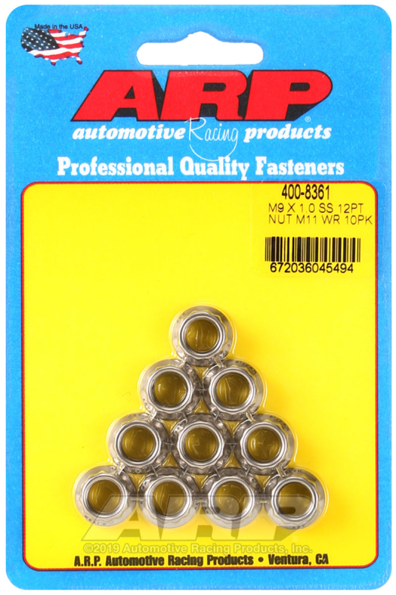ARP M9 X 1.00 Washer Nut Kit 400-8361 Photo - Primary
