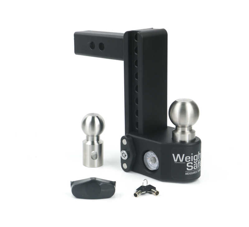 Weigh Safe 8in Drop Hitch w/Built-in Scale & 2in Shank (10K/15K GTWR) - Steel SWS8-2 SWS8-2 User 1