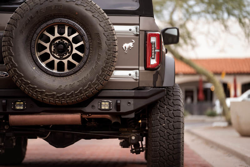 DV8 Offroad 21-22 Ford Bronco FS-15 Series Rear Bumper RBBR-02 RBBR-02 Photo - Mounted