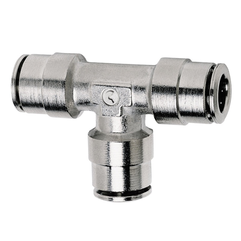 Firestone Union Tee 1/4in. Nickel Push-Lock Air Fitting - Single (WR17603461) 3461 3461 Photo - Primary