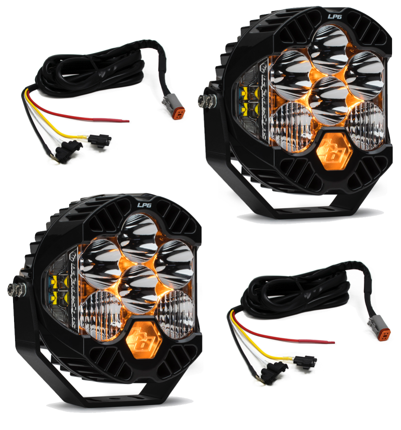 Baja Designs Jeep JL/JT Rubicon Steel Bumper LED Light Kit LP6 w/Upfitter 447671UP 447671UP User 1