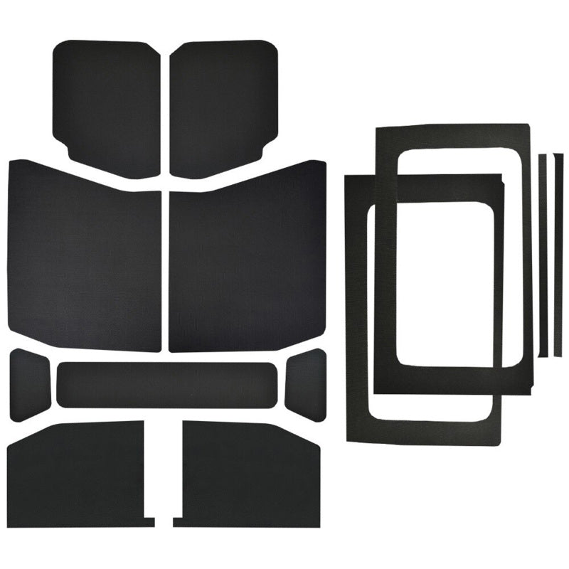 DEI 2018-Up Jeep Wrangler JL 4-Door Leather Look Headliner Complete Kit 13-pc - Black 50182 50182 Photo - Primary