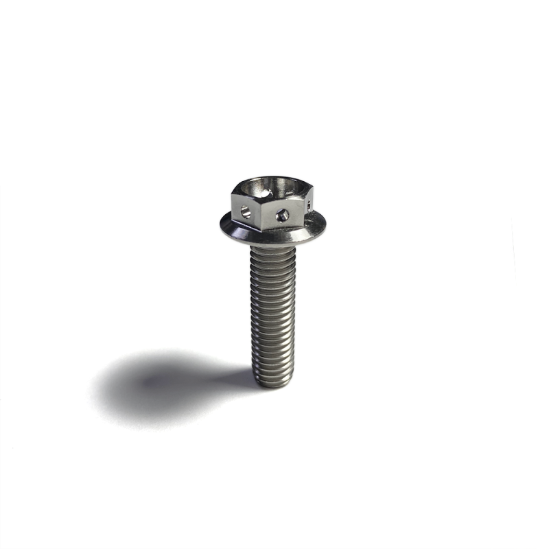 Ticon Industries Titanium Bolt Flanged M8x20x1.25TP 12mm 6pt Head Drilled 126-00514-0520 126-00514-0520 User 1