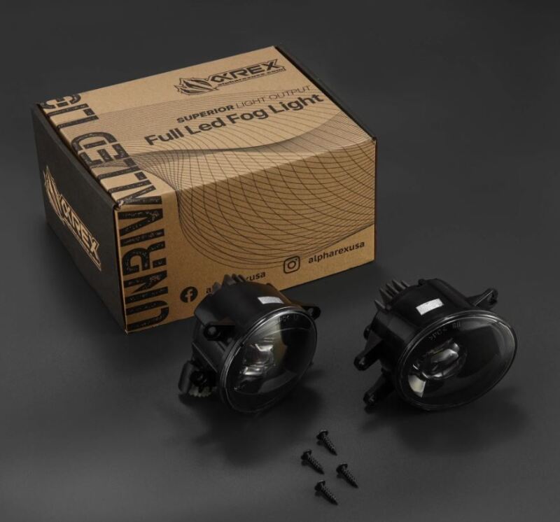 AlphaRex Universal Toyota/Lexus/Scion DoubleTap Dual Color LED Projector Fog Lights - White/Amber 210001 210001 Photo - Primary