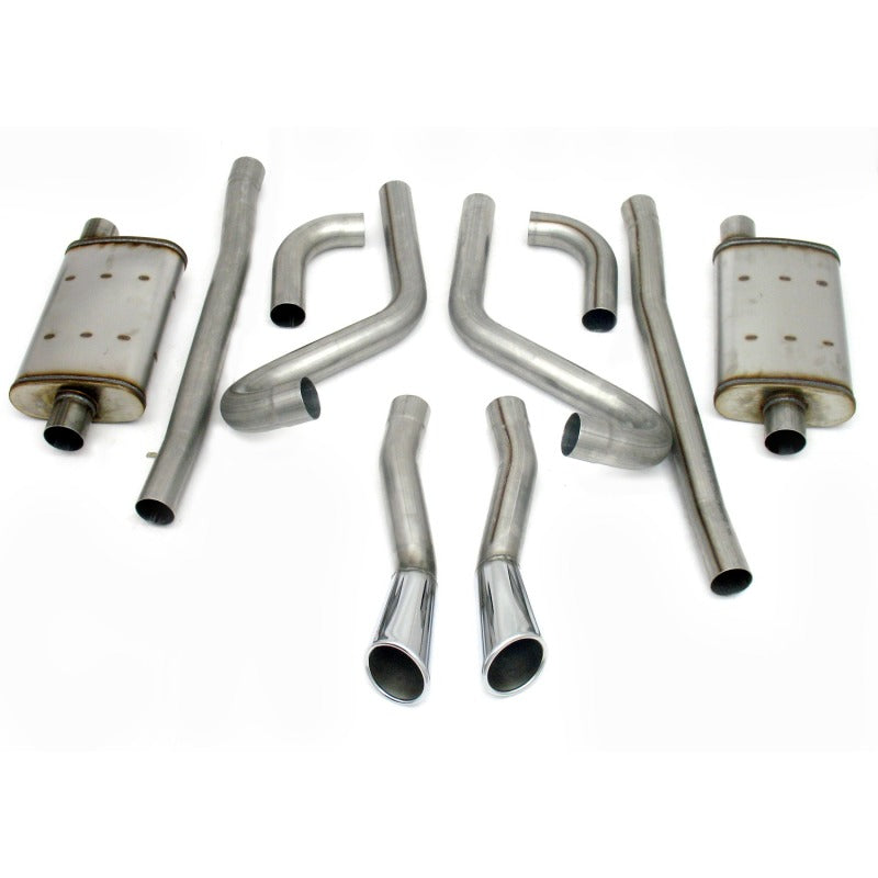 JBA 65-66 Ford Mustang 260-428 409SS Dual Through Rear Valance Header Back Exhaust 40-2653 40-2653 Photo - Primary