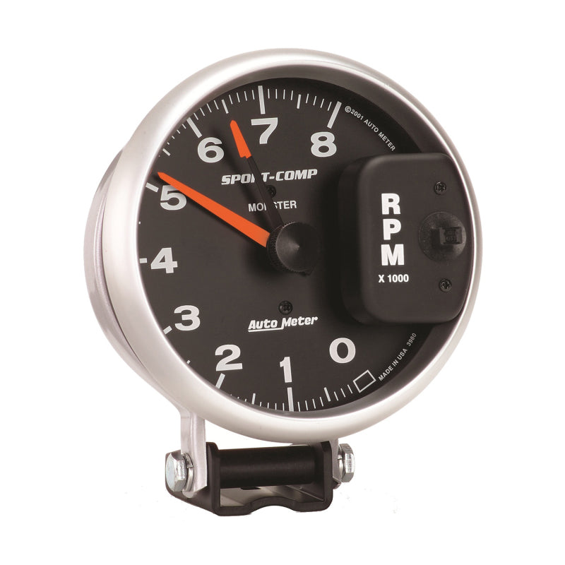 Autometer Gauge, Tachometer, 5", 8k Rpm, Pedestal w/ Red Line, Sport-Comp 3980 User 2