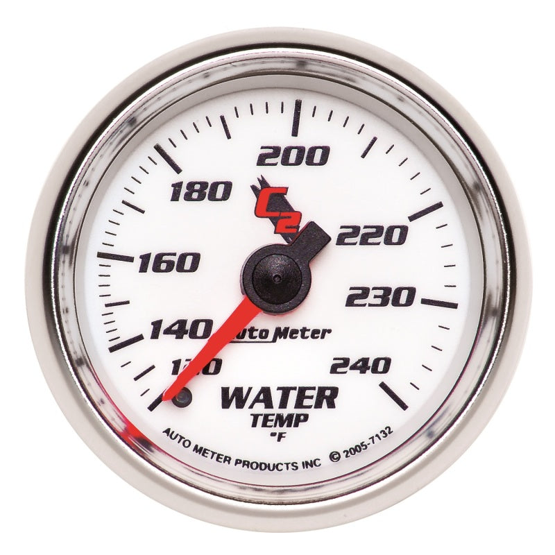 Autometer Gauge, Water Temp, 2 1/16", 120-240 deg. F, Mechanical, C2 7132 Photo - Primary