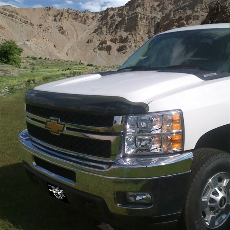 Stampede Vigilante Premium Hood Protector,Smoke,For 11-14 Chevrolet Silverado 2048-2 Photo - Mounted