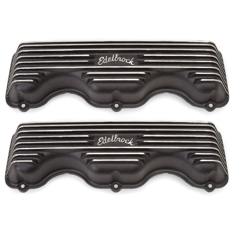 Edelbrock Valve Cover Classic Series Chevrolet W 348/409 CI V8 Black 41403 41403 Photo - Primary