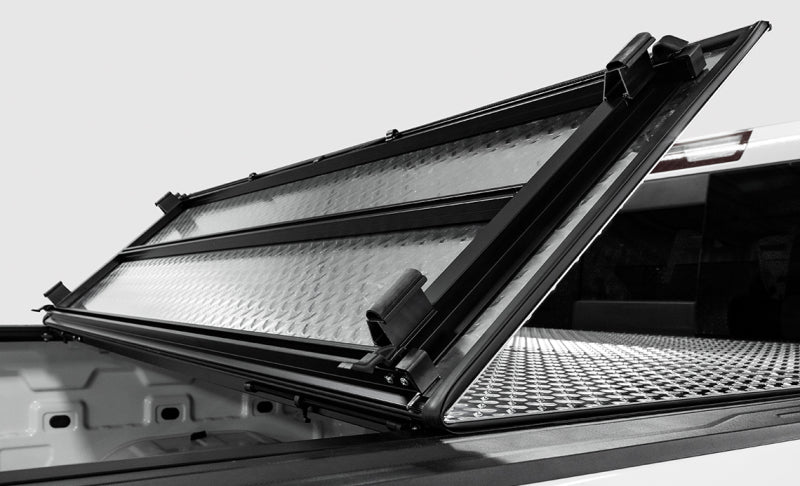 Access LOMAX Tri-Fold Cover 2022 Toyota Tundra 5Ft./6in. Bed w/ deck rail - Matte Black B1050099 B1050099 User 5