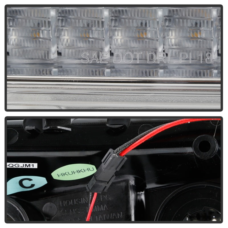 Spyder Jeep Wrangler 2018-2019 (Halogen Model Only) LED Front Bumper Lights - Seq. Signal - Chrome 5086778 5086778 Photo - Unmounted