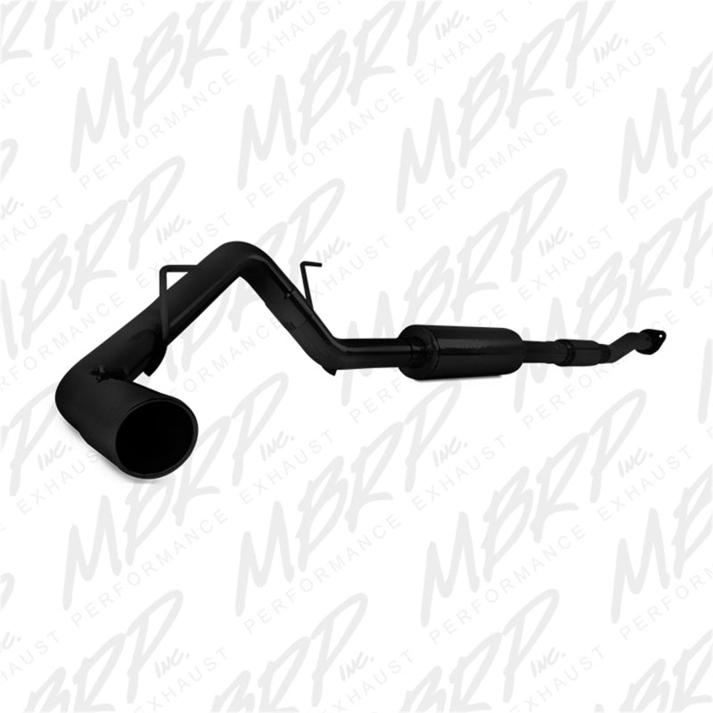 MBRP 11-14 Ford F150 3in Cat Back Single Side Exit Black Coated Exhaust Sys S5230BLK Photo - Primary