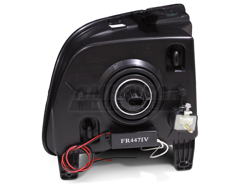 Raxiom 05-09 Ford Mustang GT V6 Axial Series CCFL Halo Projector Headlight- Blk Housing (Smkd Lens) 49121 49121 Photo - Close Up