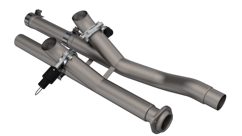 QTP 17-18 Ford Raptor EC/CC 2.5in 304SS Aggressor Cutout Dual Mid Pipes 540117 540117 Photo - Primary