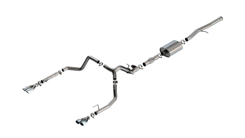 Borla 2024 Chevy Silverado 1500 6.2L V8 ATAK Catback Exhaust w/ Simulator - Chrome 140998 140998 Photo - Primary