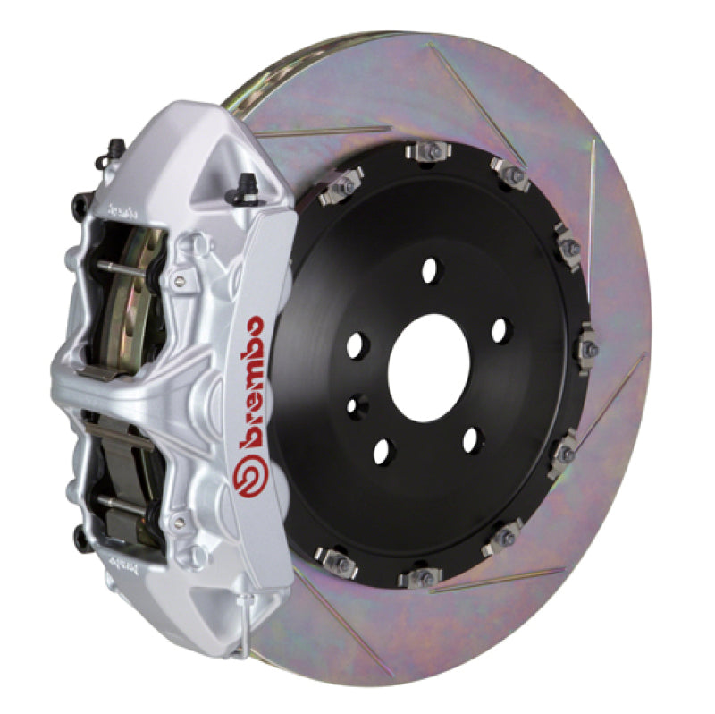 Brembo 09-13 X5M Front GT BBK 6 Piston Cast 405x34 2pc Rotor Slotted Type1 -Silver 1N2.9537A3 1N2.9537A3 Photo - Primary