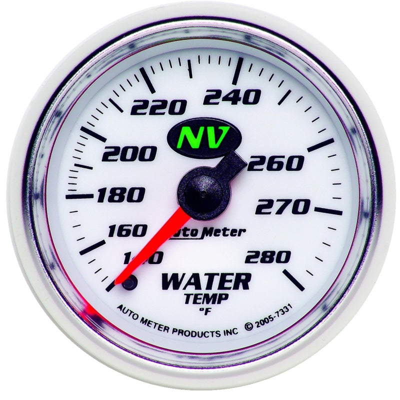 AutoMeter Gauge Water Temp 2-1/16in. 140-280 Deg. F Mechanical NV 7331 7331 Photo - Primary