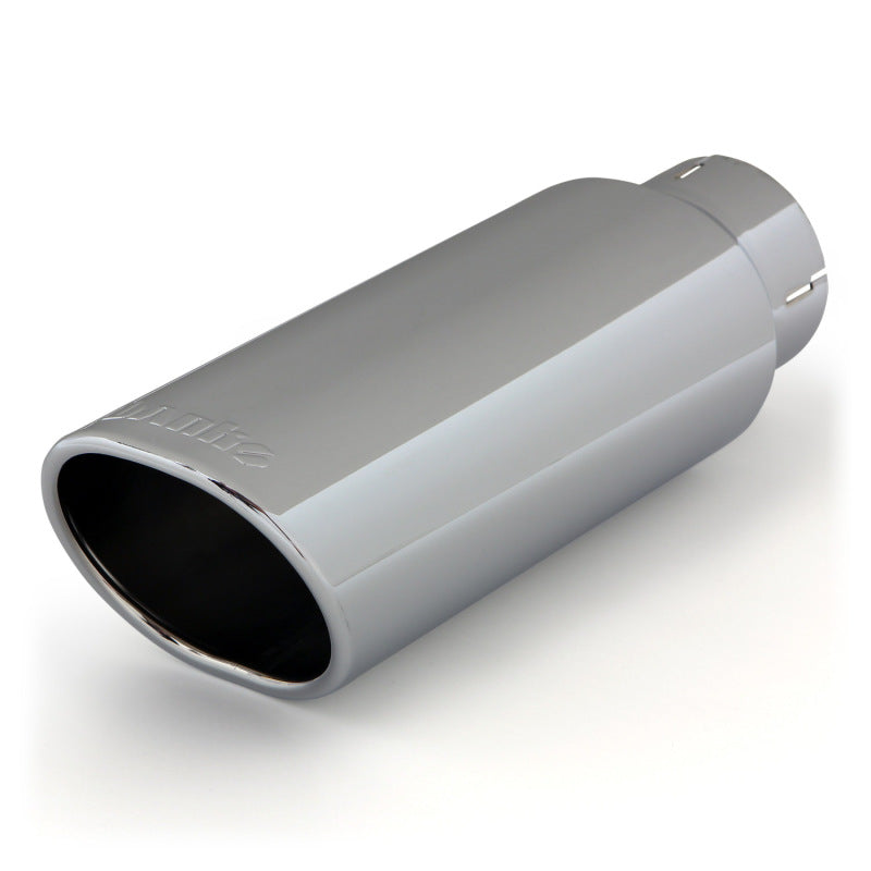 Banks Power Tailpipe Tip Kit - Ss Obround Angle Cut - Chrome - 3in Tube - 3.75in X 52908 Photo - Primary