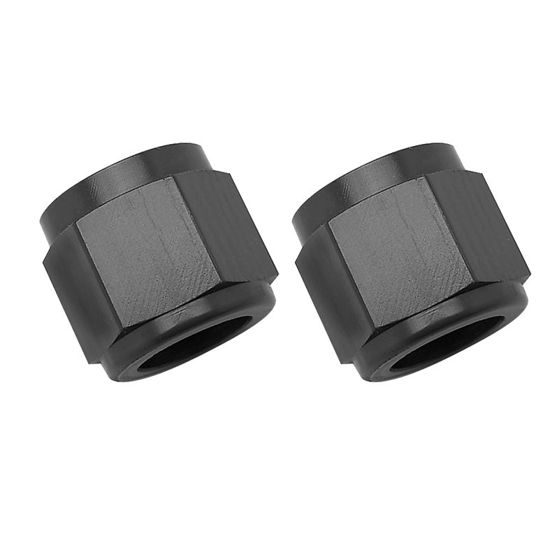 Russell -8 AN Tube Nut Adapters (Black Finish) 660585 Photo - Primary