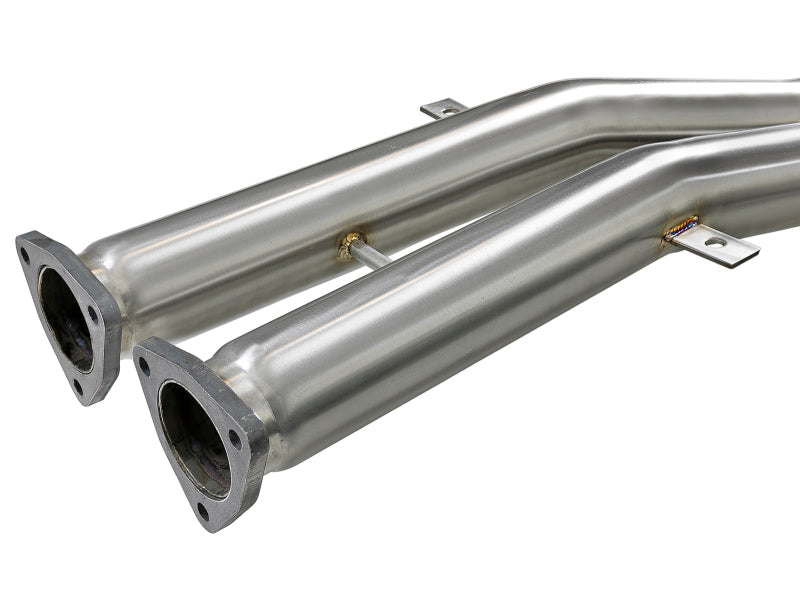 aFe MACH ForceXP 2.5 IN 304 Stainless Steel Cat-Back Exhaust System w/ Black Tips 01-06 BMW M3 (E46) 49-36344-B 49-36344-B Photo - Unmounted