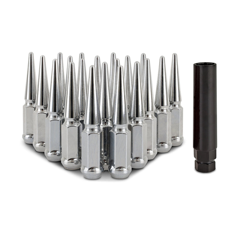 Mishimoto Steel Spiked Lug Nuts M12x1.5 20pc Set - Chrome MMLG-SP1215-20CH MMLG-SP1215-20CH Photo - Primary