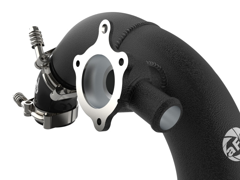 aFe 21-22 Ford Bronco L4-2.3L (t) BladeRunner Alum Hot/Cold Charge Pipe Kit - Black 46-20574-B 46-20574-B Photo - Close Up