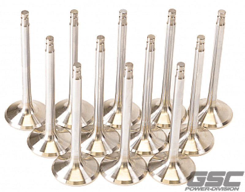 GSC Power Division GSC P-D Nissan VR38DETT 33.15mm Head +1mm OS 91.95mm Long 6.6mm Stem Exhaust Valve - Set of 12 2057-12 2057-12 User 1