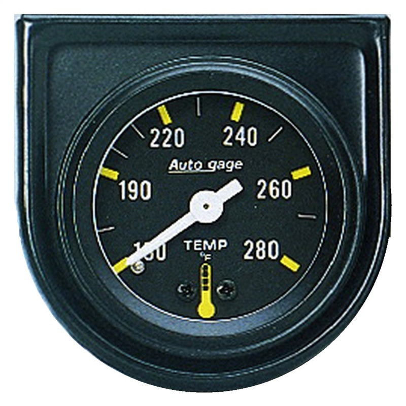 Autometer 1-1/2" Water Temperature, 100-280 °F, 6 Ft., Mechanical, Short Sweep 2352 Photo - Primary