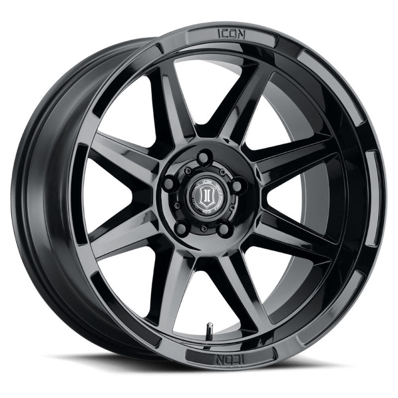 ICON Bandit 20x10 5x5 -24mm 4.5in BS 71.50mm Bore Gloss Black Wheel 6020107345GB 6020107345GB Photo - Primary
