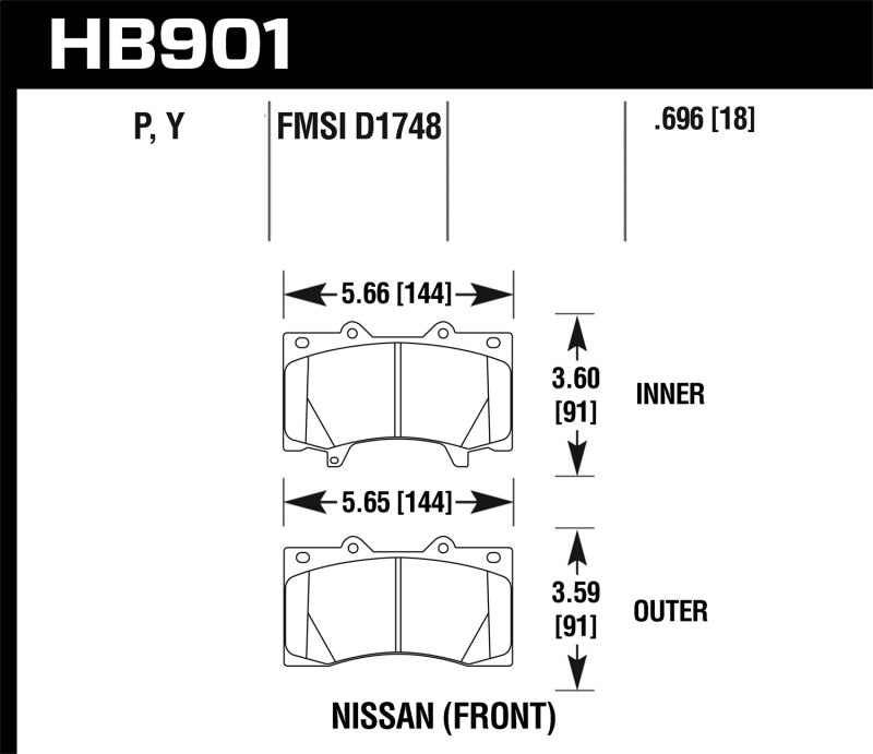 Hawk Performance HAWK LTS Brake Pads Brakes, Rotors & Pads Brake Pads - OE main image