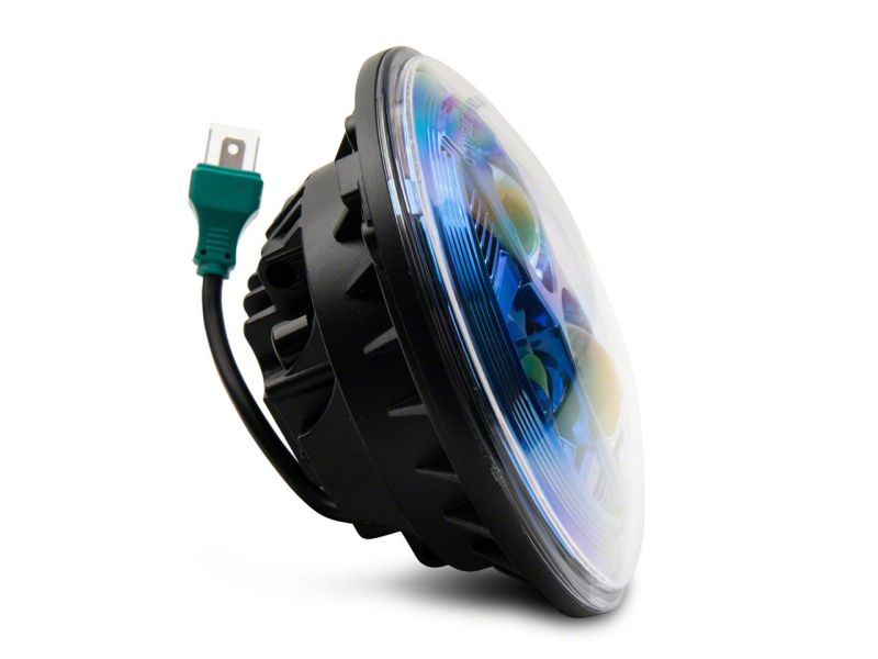 Raxiom 07-18 Jeep Wrangler JK 7-In LED Headlights- BlueHousing- Clear Lens J154696 J154696 Photo - Close Up