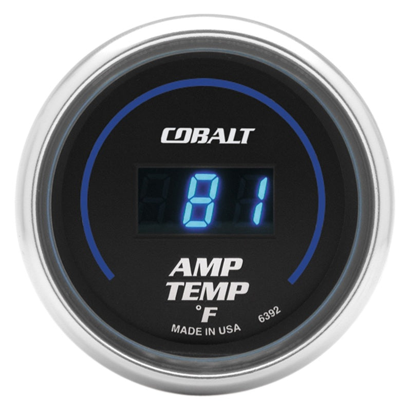 AutoMeter Gauge Stereo Amp Temperature 2-1/16in. 250 Deg. F Digital Cobalt 6392 6392 Photo - Primary